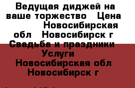 Ведущая диджей на ваше торжество › Цена ­ 2 000 - Новосибирская обл., Новосибирск г. Свадьба и праздники » Услуги   . Новосибирская обл.,Новосибирск г.